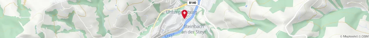 Map representation of the location for Weiden Apotheke Grünburg in 4594 Grünburg